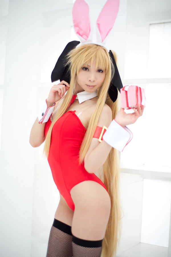 Fate Testarossa Sexy Valentine Cosplay [21P]