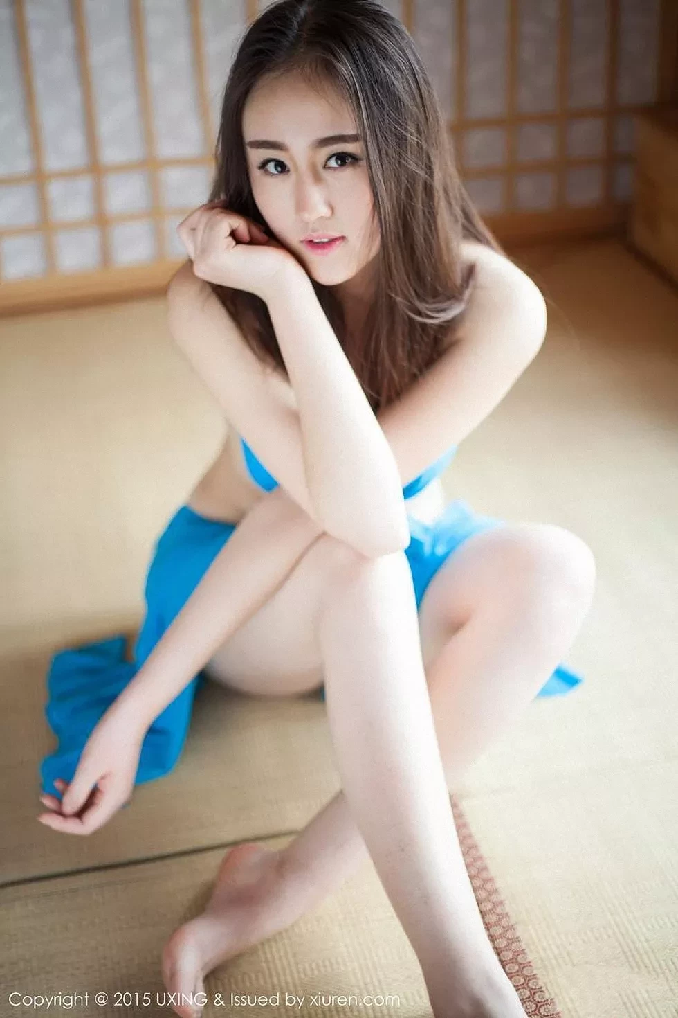 [UXING优星馆]Vol.005_新人嫩模Romi王朝朝蓝色妖姬性感比基尼秀豪乳写真62P