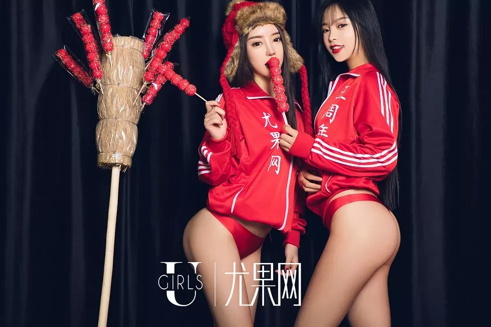 [Ugirls尤果网]U414_尤果网五周年新年特辑庆典嫩模美女喜庆红色诱惑写真65P