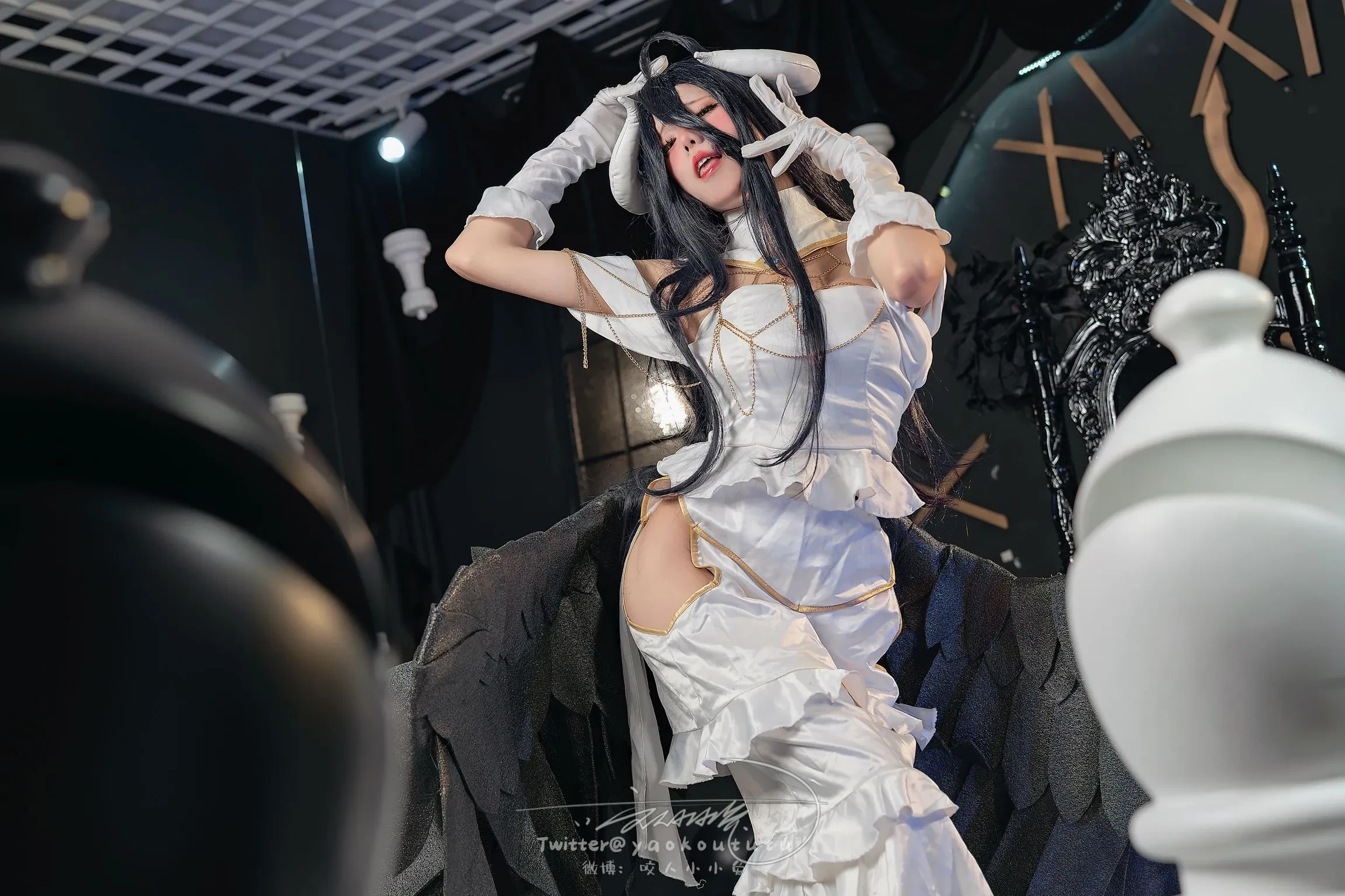 Coser@黏黏团子兔： 魅魔之耻 雅儿贝德&Tell me [73 photos ]