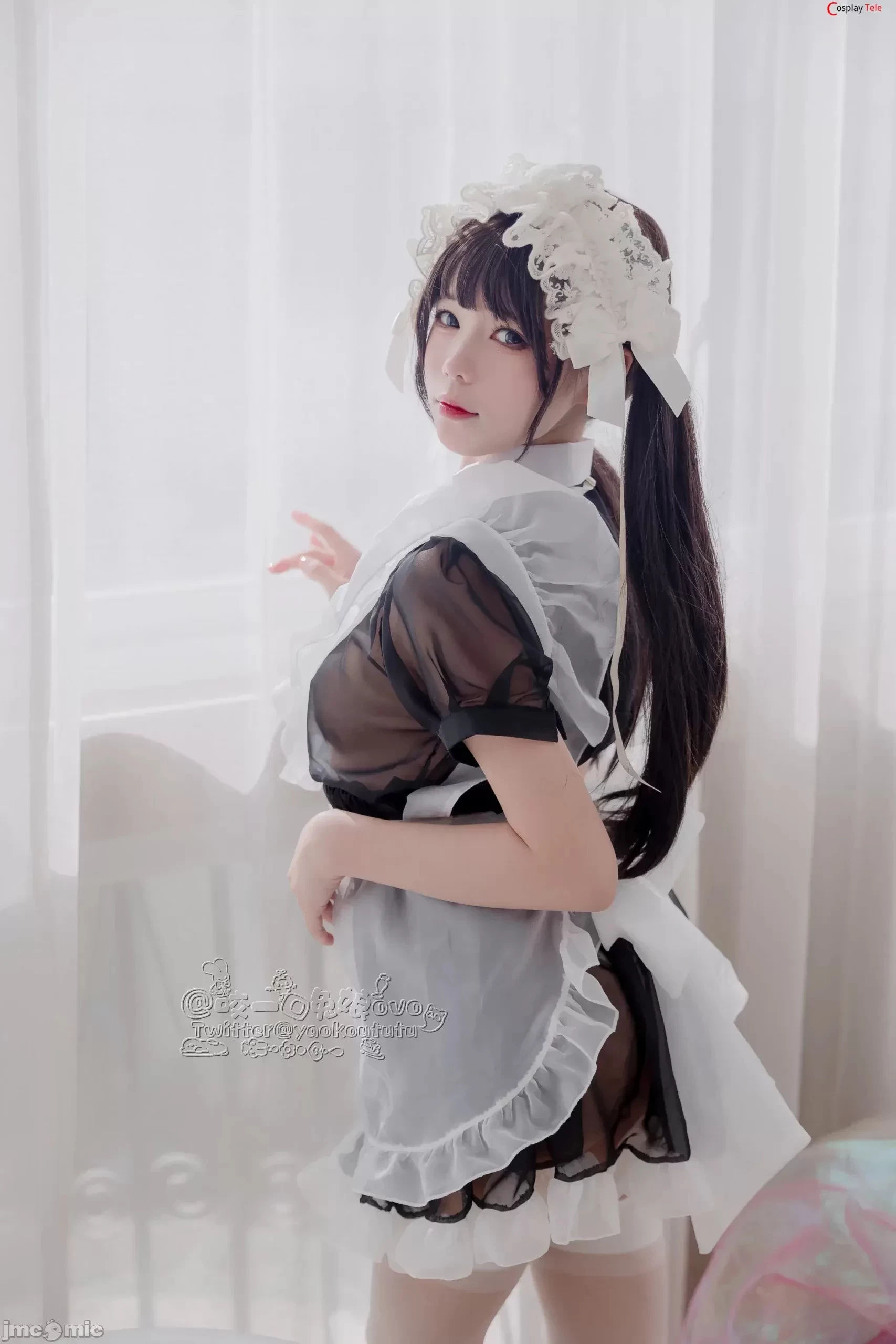 咬一口兔娘ovo [Yaokoututu] – Maid black and white [56P]