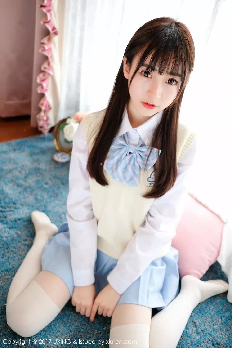 [UXING优星馆]Vol.041_萝莉妹子丸子mayuki清纯学生装秀完美身材清爽迷人写真43P