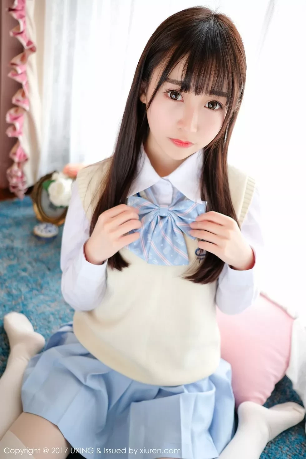 [UXING优星馆]Vol.041_萝莉妹子丸子mayuki清纯学生装秀完美身材清爽迷人写真43P