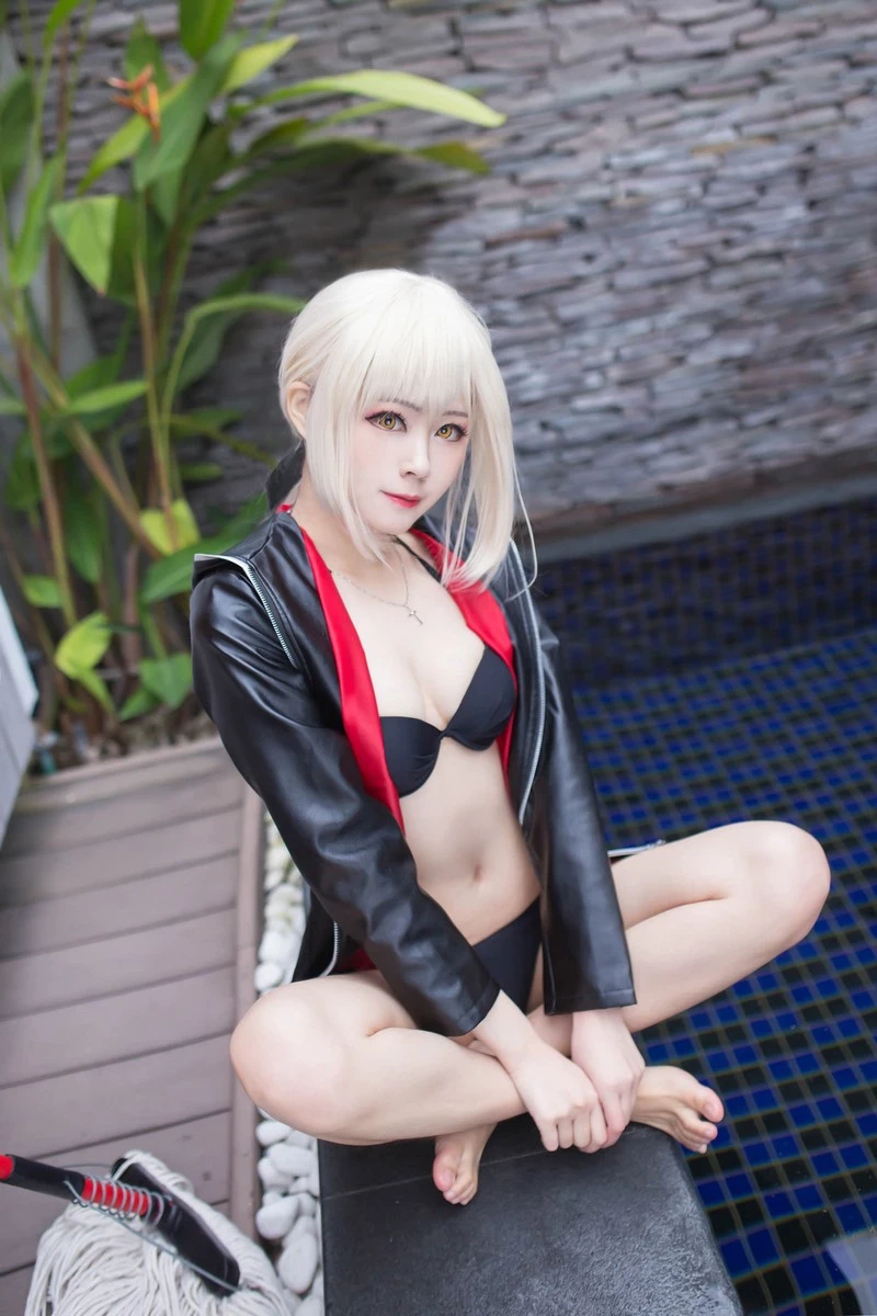 FGO 黑呆阿尔托莉雅黑丝cosplay [97P]