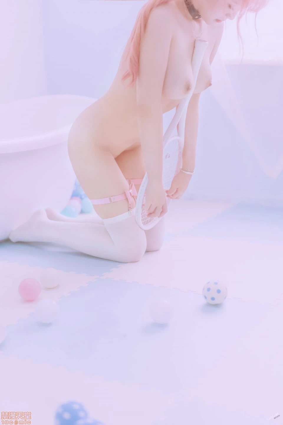 一只云烧 [BuckyClouds] – Pink maid set 粉红女仆 [93P]