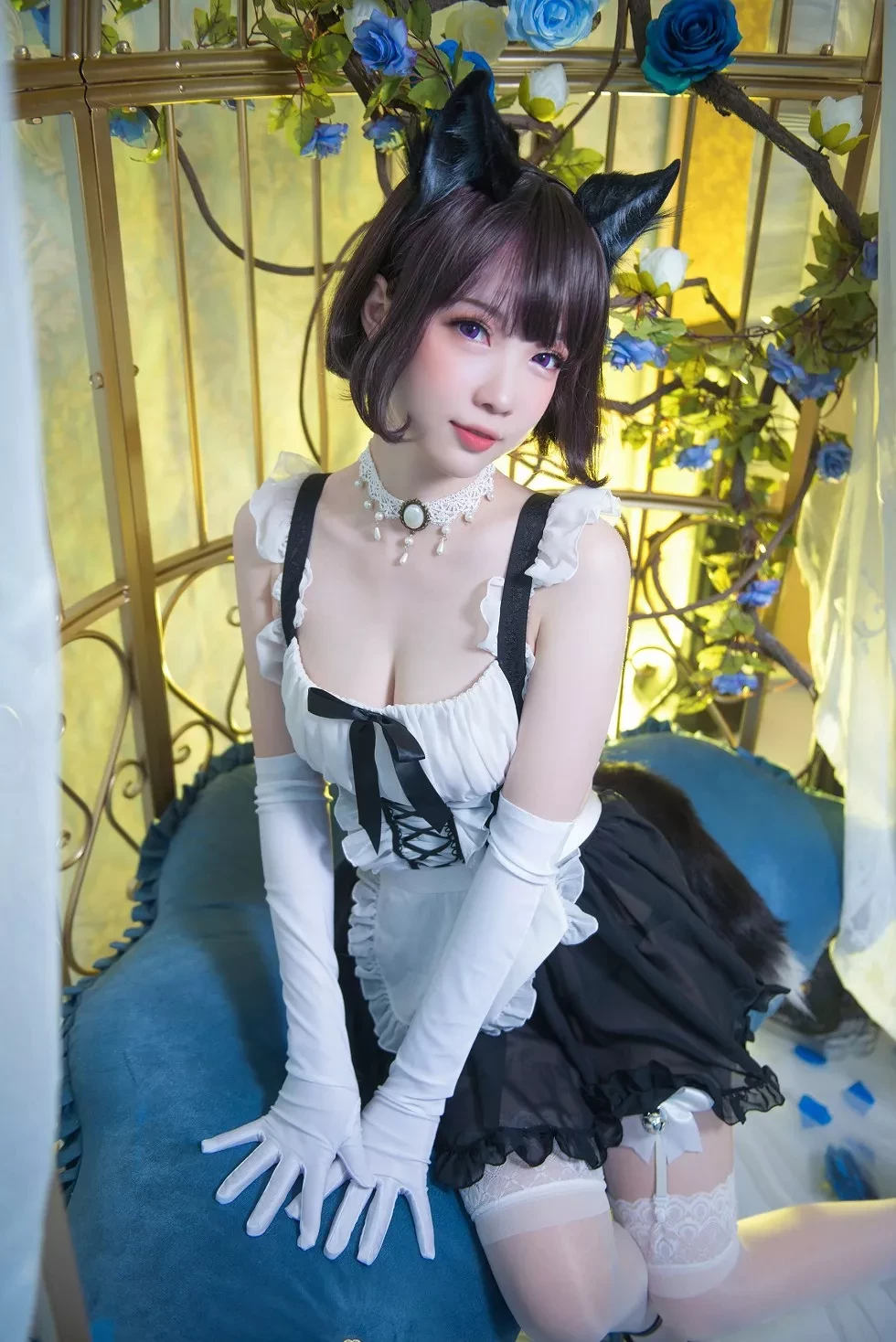 [Cosplay精选]大胸萌妹妖少you1篝之雾枝系列秀完美身材迷人写真44P