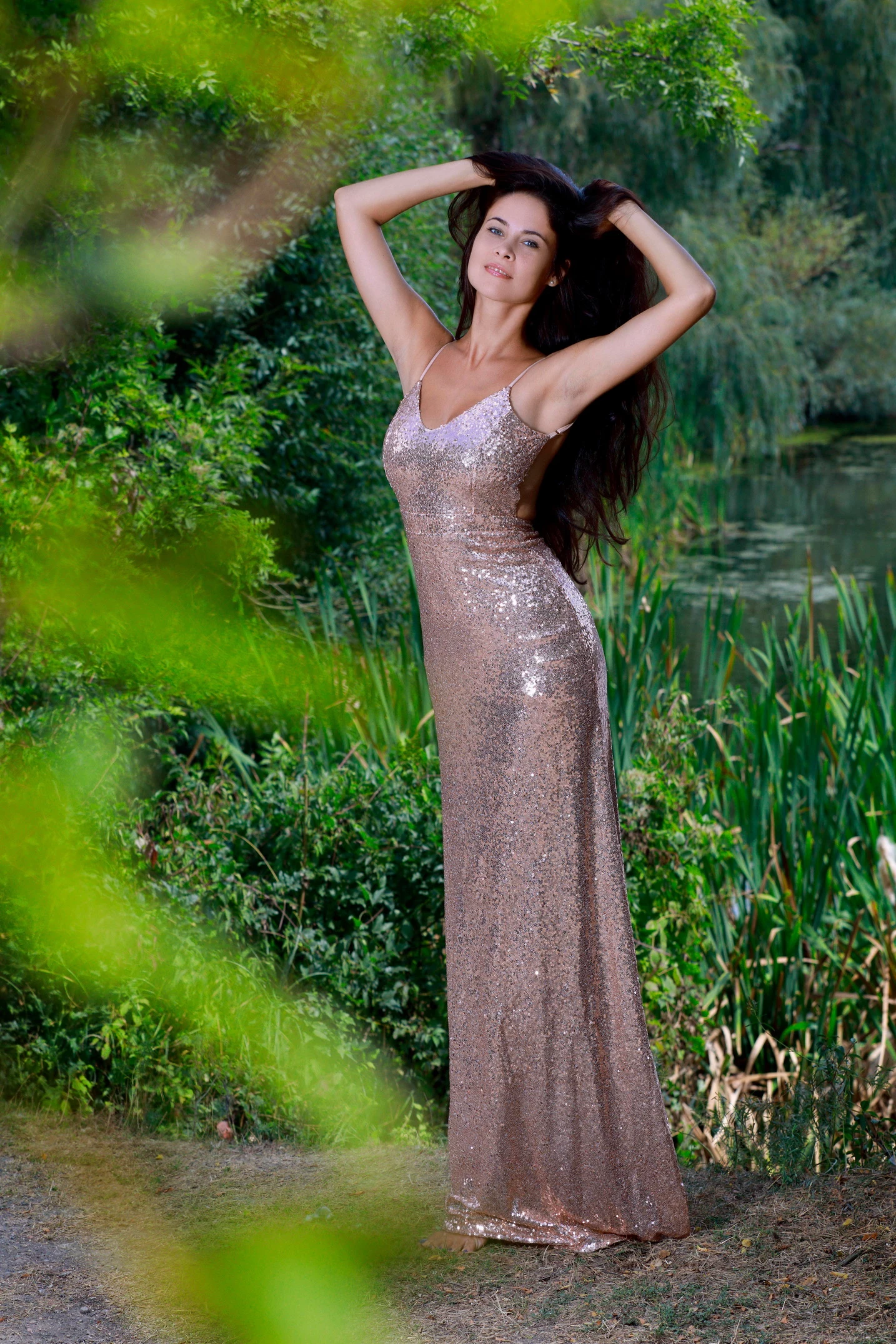 Martina Mink Gown In Nature [120P]