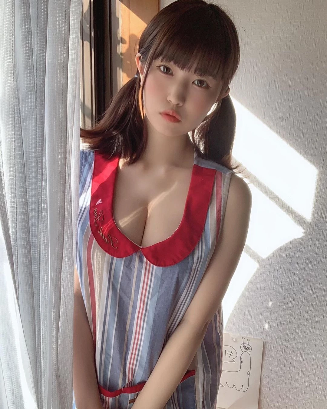 日本妹子都走清纯路线？清纯的同时加上爆乳谁能忍！~坂东遥