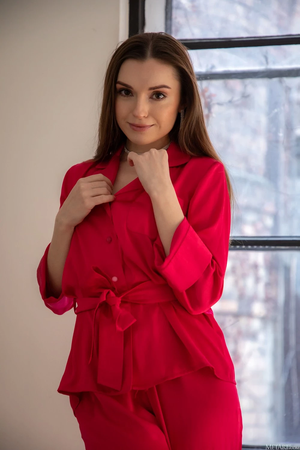 [MetArt]May 08, 2024 - Monika May - Red Romper[121P]