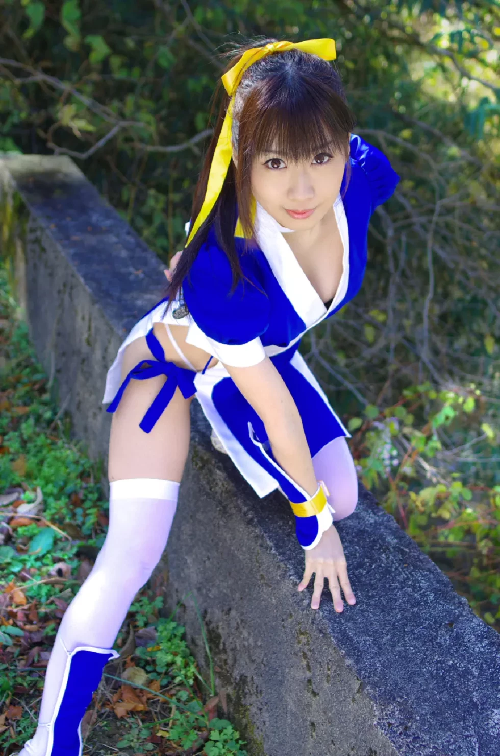 [Cosplay精选]COS正片《霞浪漫》美女武士的白丝美腿性感写真337P