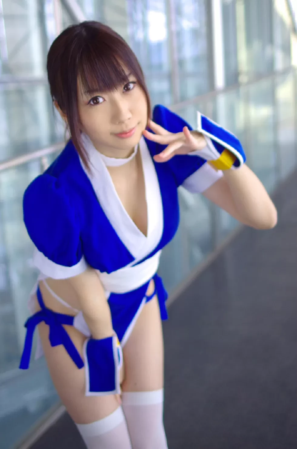 [Cosplay精选]COS正片《霞浪漫》美女武士的白丝美腿性感写真337P