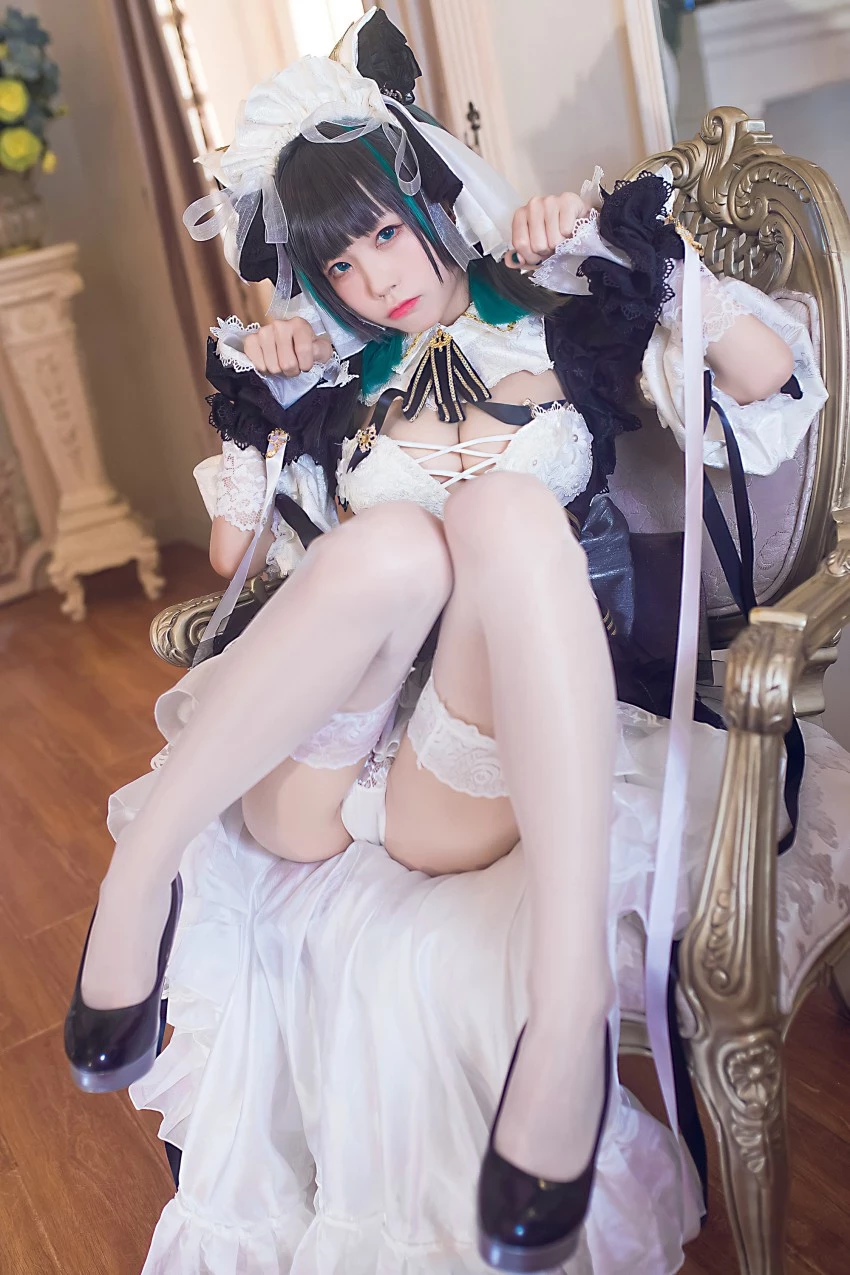 coser水淼aqua碧藍航線柴郡美腿Cosplay誘惑美圖 [9P]