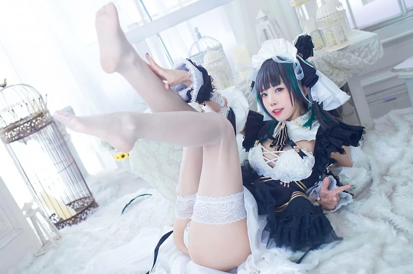 coser水淼aqua碧藍航線柴郡美腿Cosplay誘惑美圖 [9P]