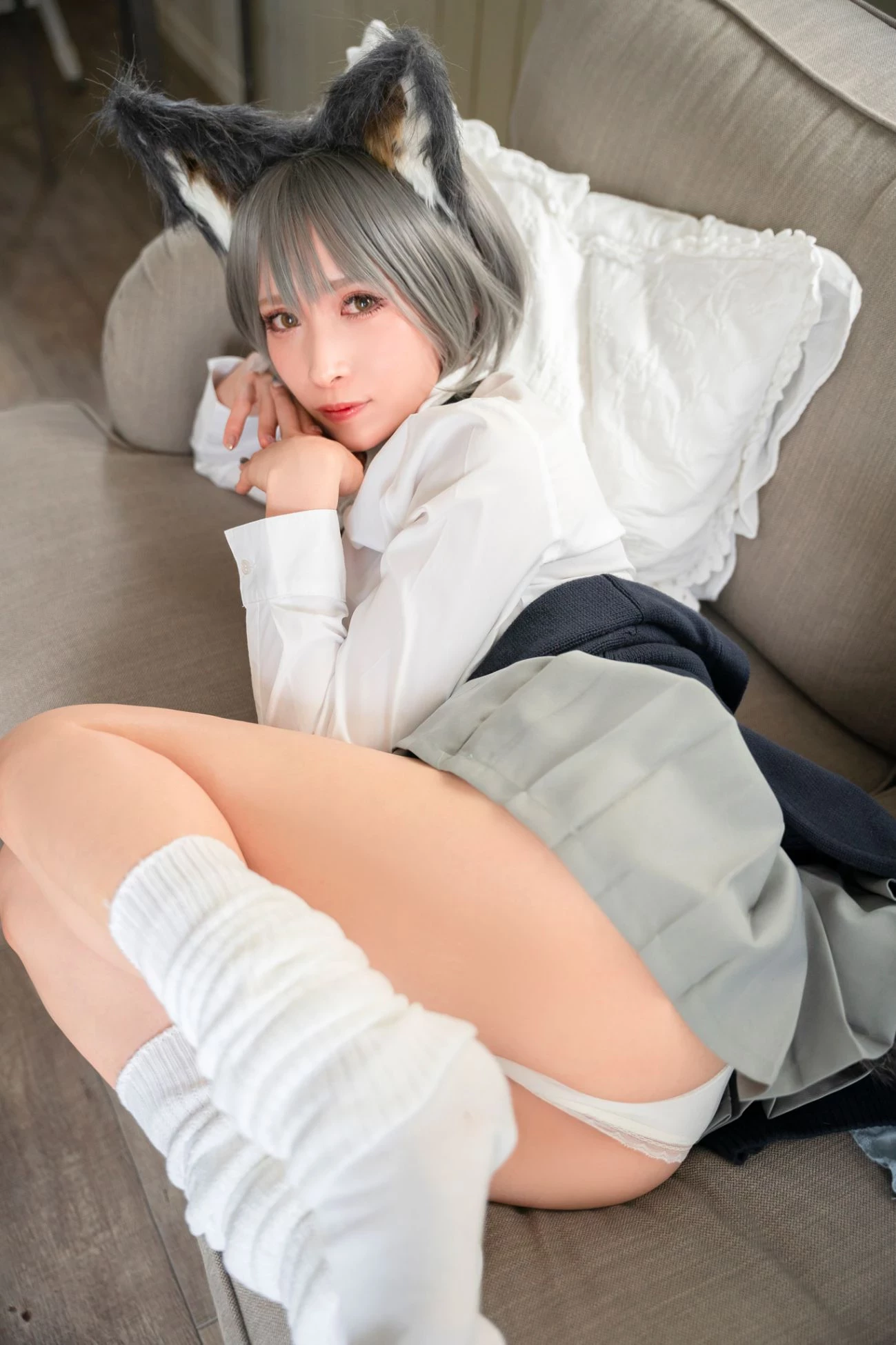 Cosplay C98 girlfriend end JILL オオカミちゃんって呼んでもイイよ 01gakkou