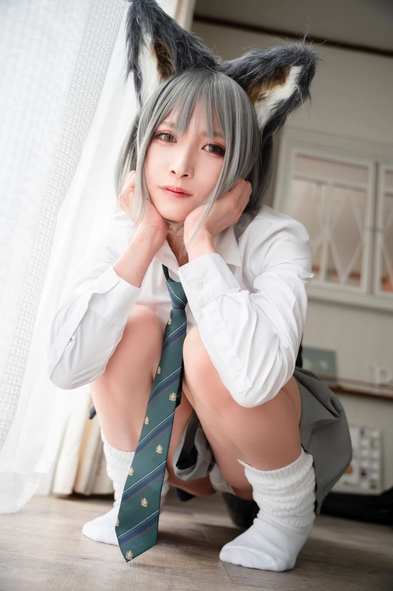 Cosplay C98 girlfriend end JILL オオカミちゃんって呼んでもイイよ 01gakkou