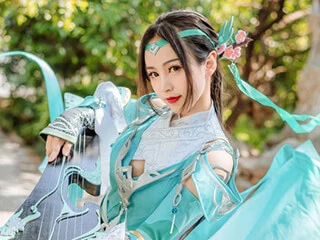 COSPLAY劍網3雪河琴娘古裝攝影