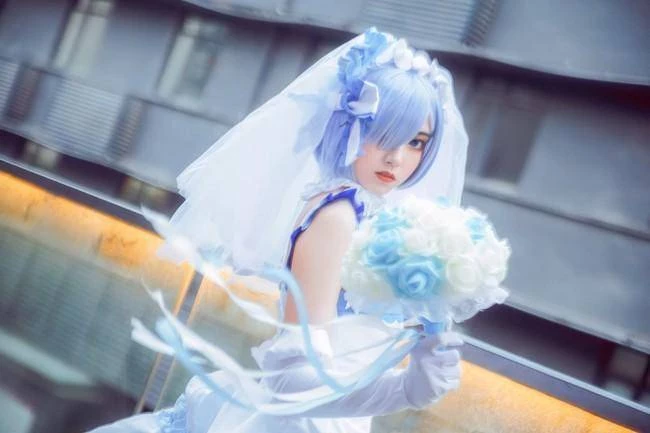 《Re：從零開始的異世界生活》雷姆花嫁Cosplay[CN：君珺] [15P]