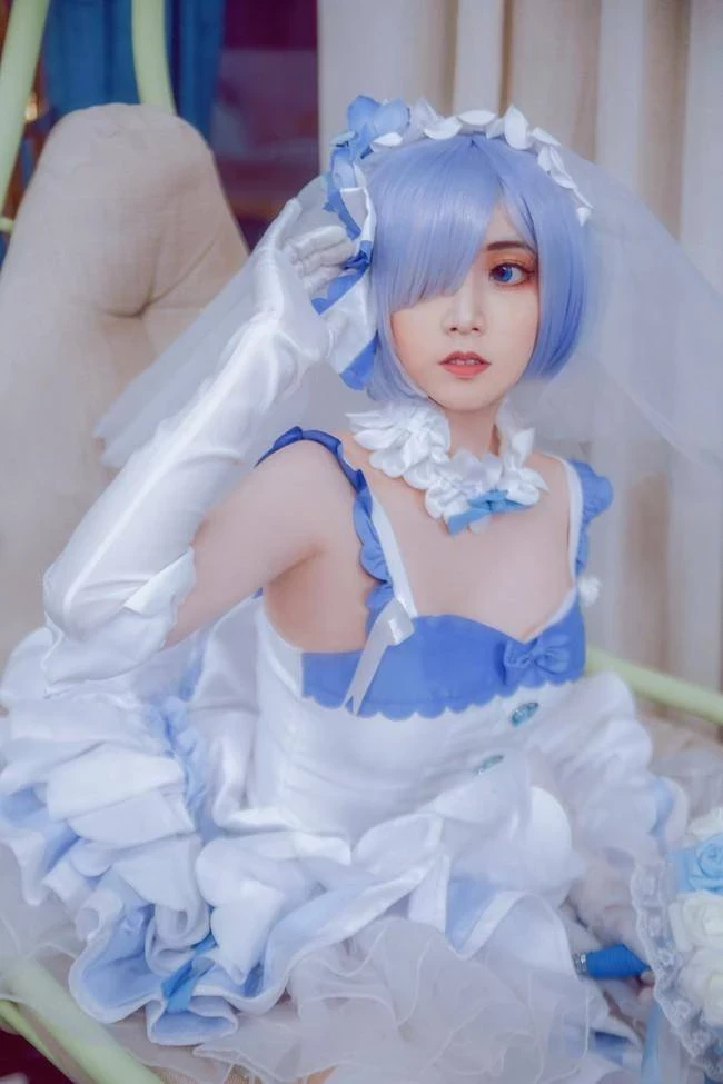 《Re：從零開始的異世界生活》雷姆花嫁Cosplay[CN：君珺] [15P]