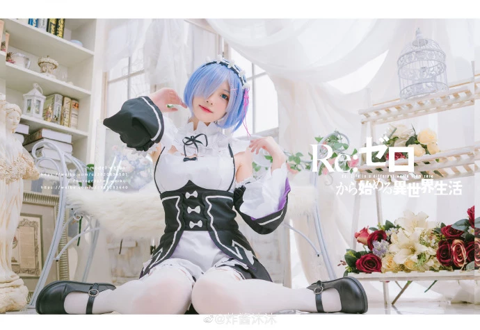 《Re：從零開始的異世界生活》性感雷姆女僕Cosplay[CN：炸醬沐沐] [14P]