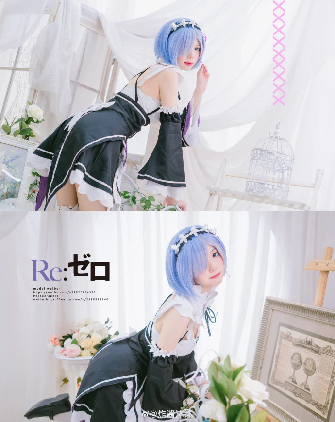 《Re：從零開始的異世界生活》性感雷姆女僕Cosplay[CN：炸醬沐沐] [14P]