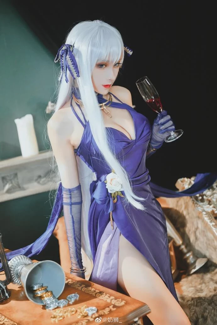 《碧藍航線》貝爾法斯特性感Cosplay[CN：奶獅] [9P]