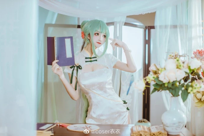 初音未來可愛的旗袍Cosplay美圖[CN：coser衣衣] [15P]