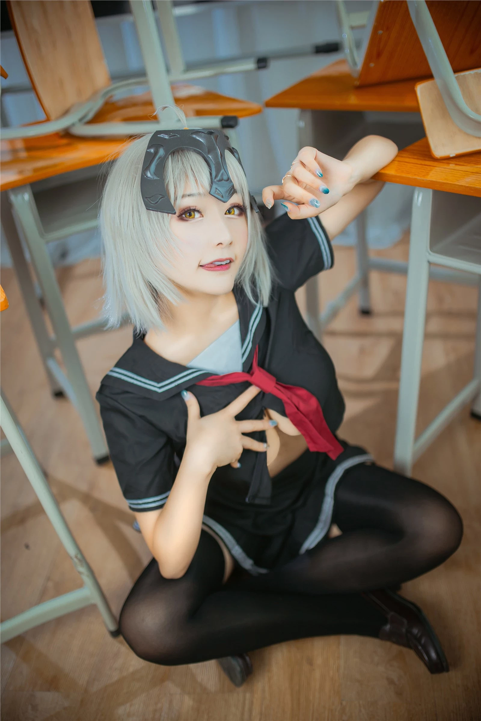 cosplay 三刀刀Miido - 黑貞德