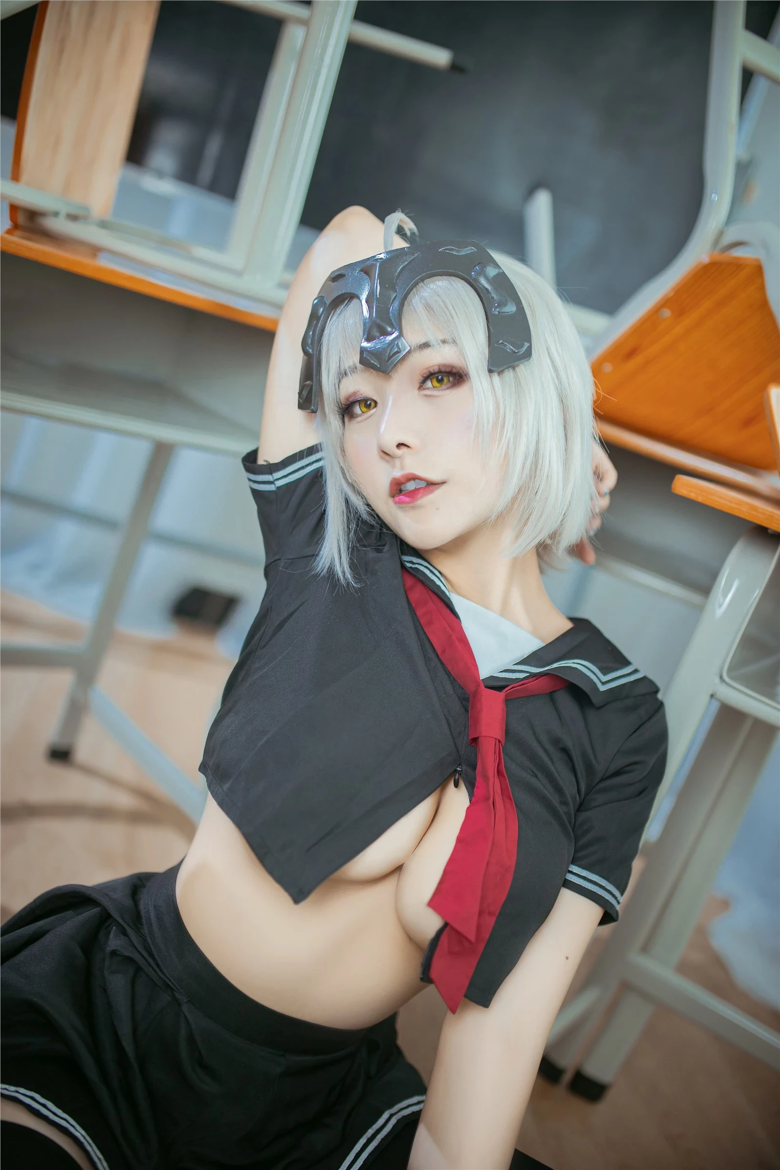 cosplay 三刀刀Miido - 黑貞德