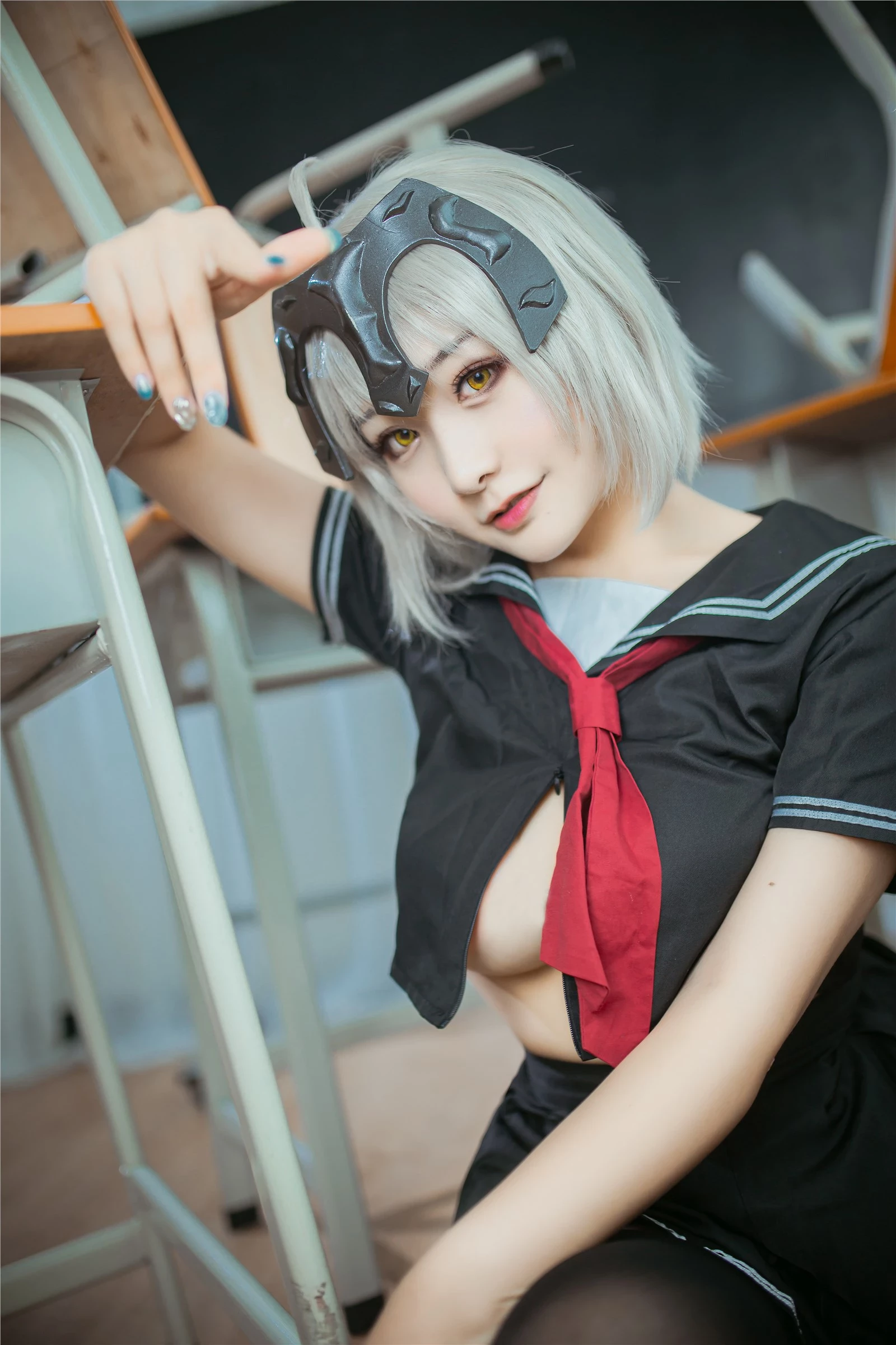 cosplay 三刀刀Miido - 黑貞德