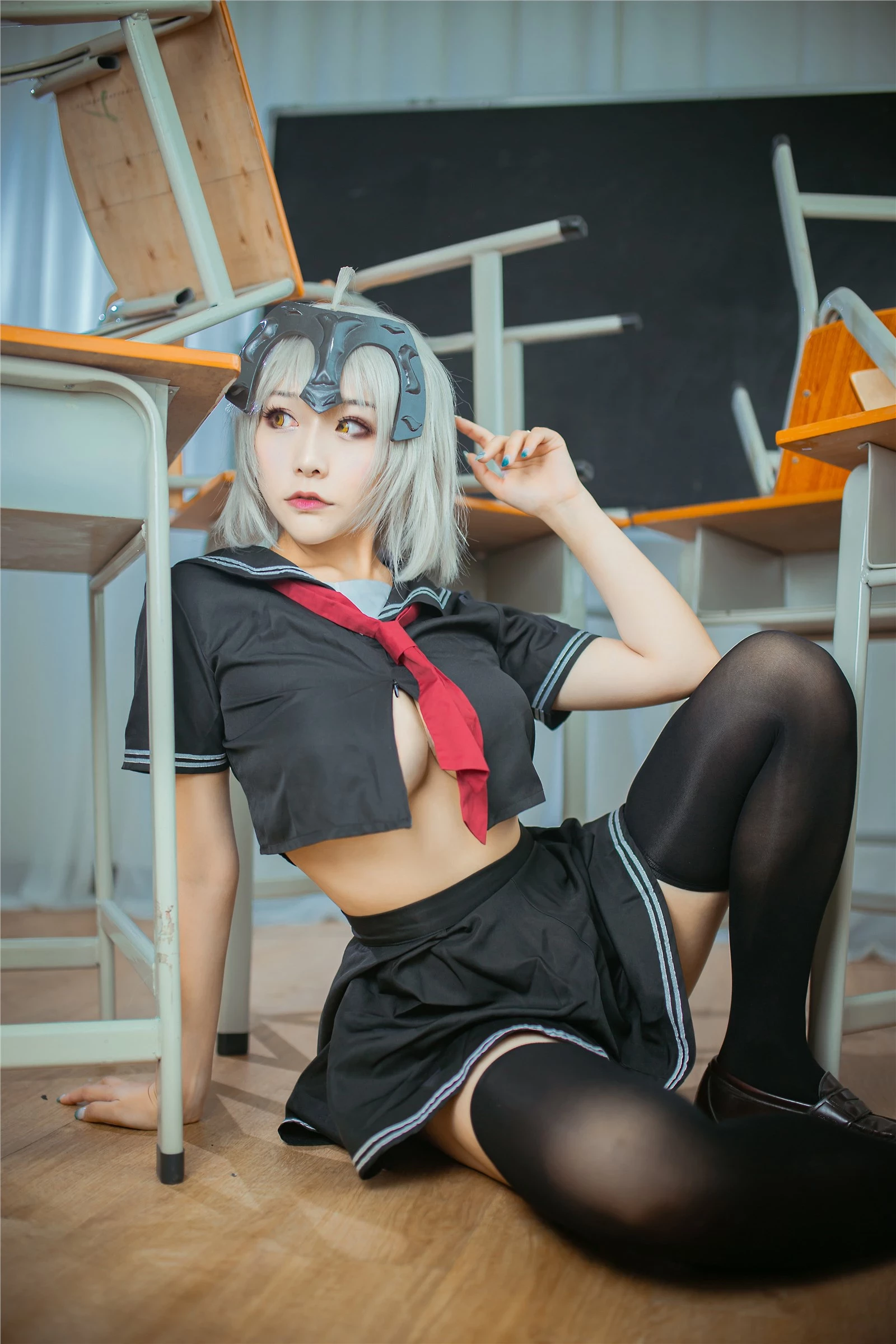 cosplay 三刀刀Miido - 黑貞德