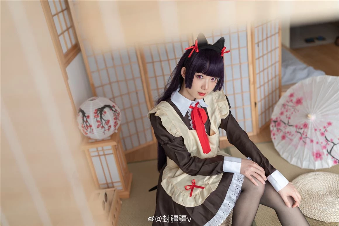 《我的妹妹不可能這麽可愛》黑貓女僕裝Cosplay[CN：封疆疆v] [13P]