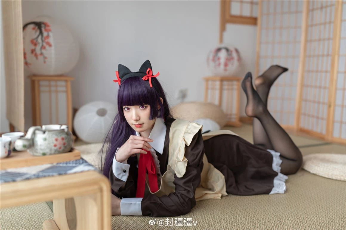 《我的妹妹不可能這麽可愛》黑貓女僕裝Cosplay[CN：封疆疆v] [13P]