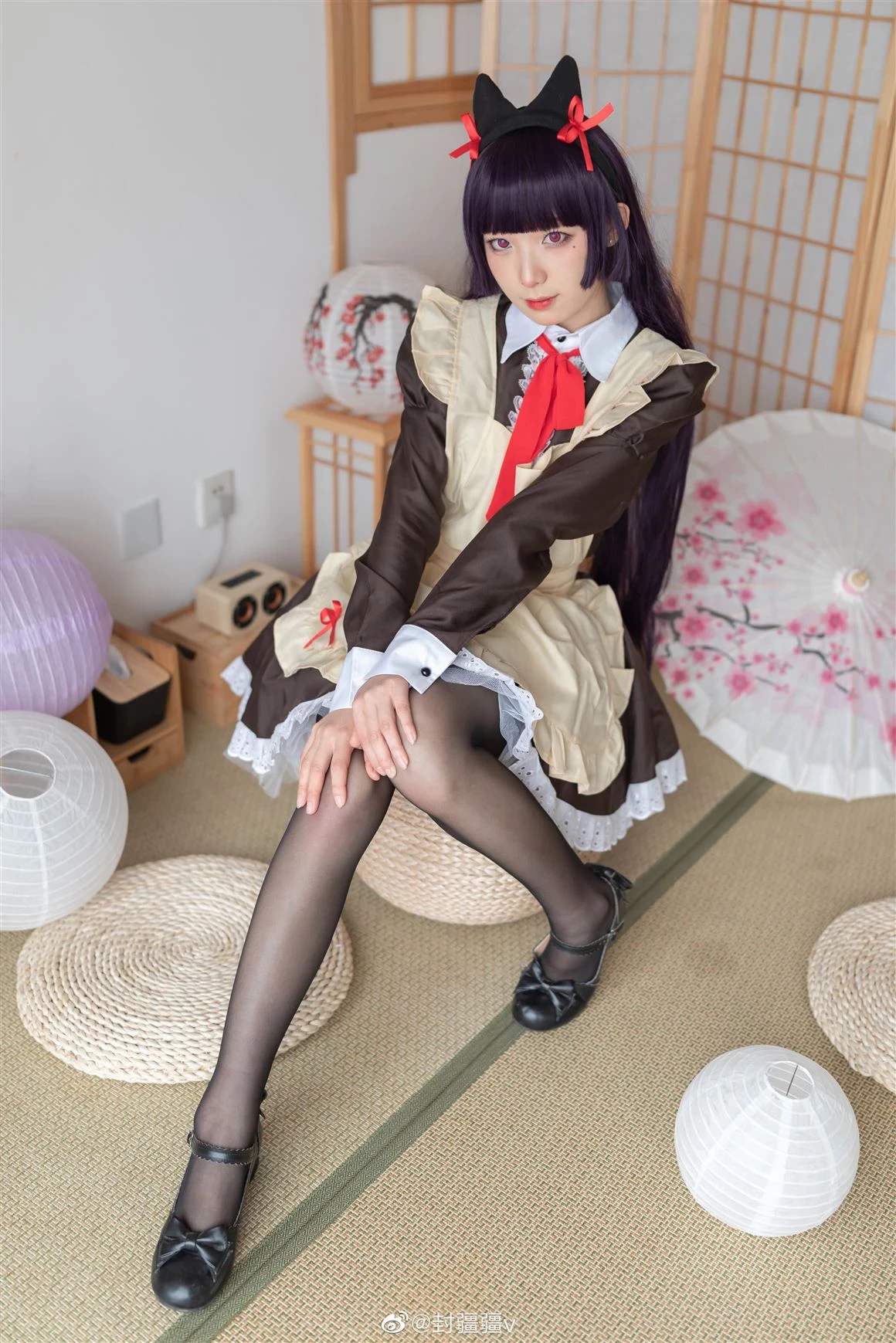 《我的妹妹不可能這麽可愛》黑貓女僕裝Cosplay[CN：封疆疆v] [13P]