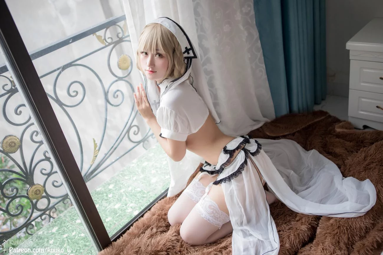 Cosplay KuukoW Kuuko クー子 White Angel