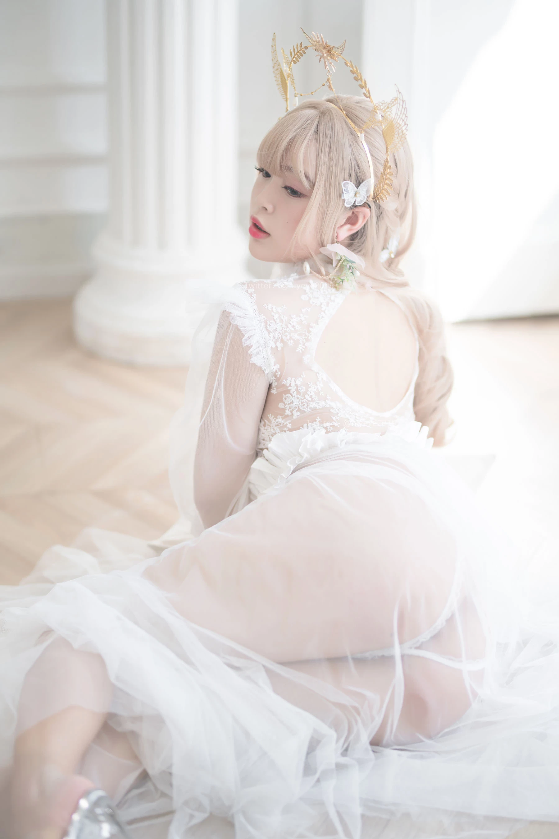 [Cosplay] 萌系小姐姐-白燁珍珠花嫁 [62P]