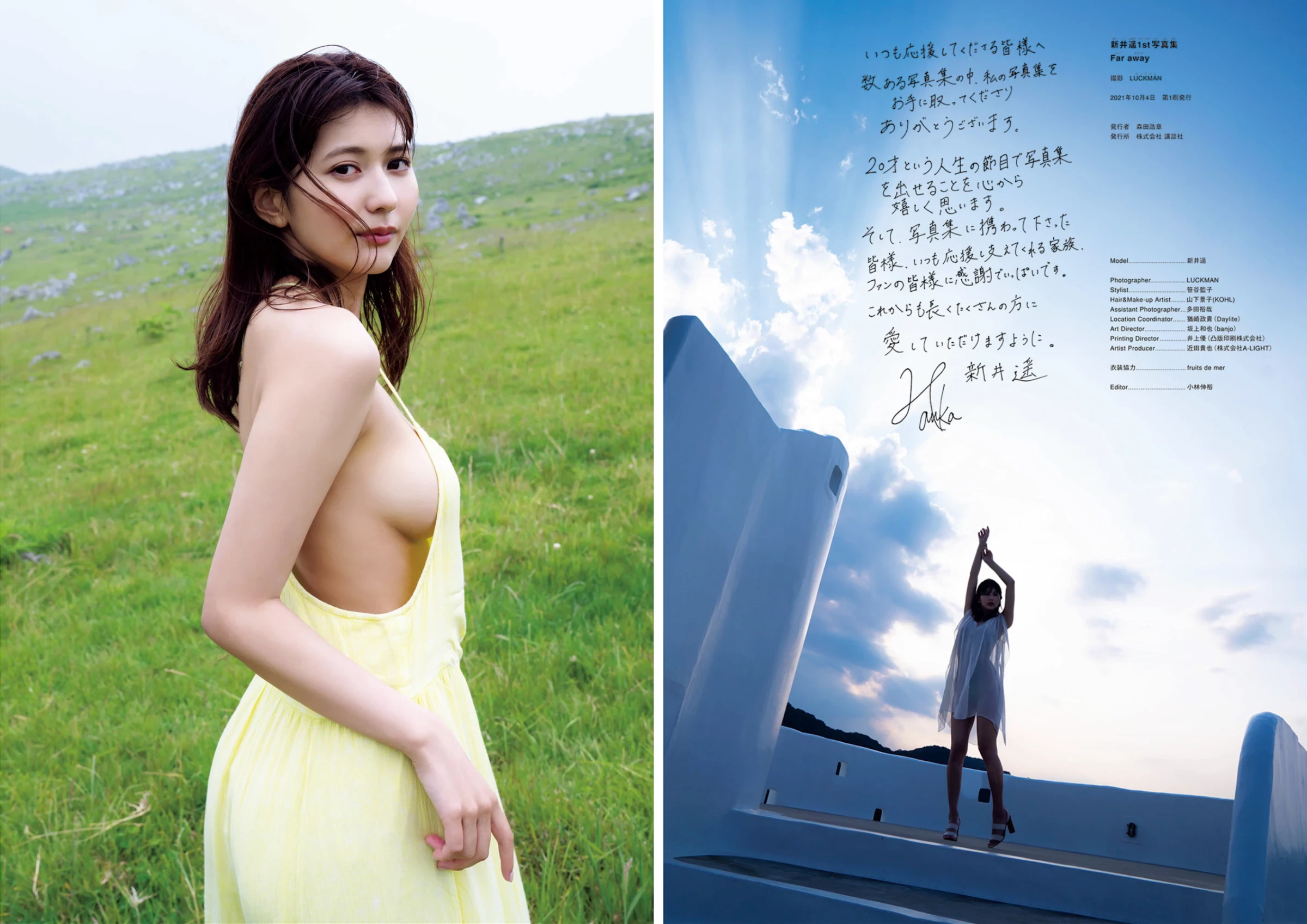 新井遥 1st 写真集 Far away [67P]