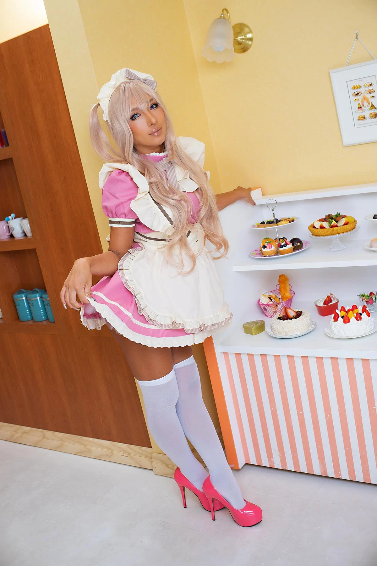 Cosplay nonsummerjack 黒ギャルメイドROM PINK CHOCOLATE