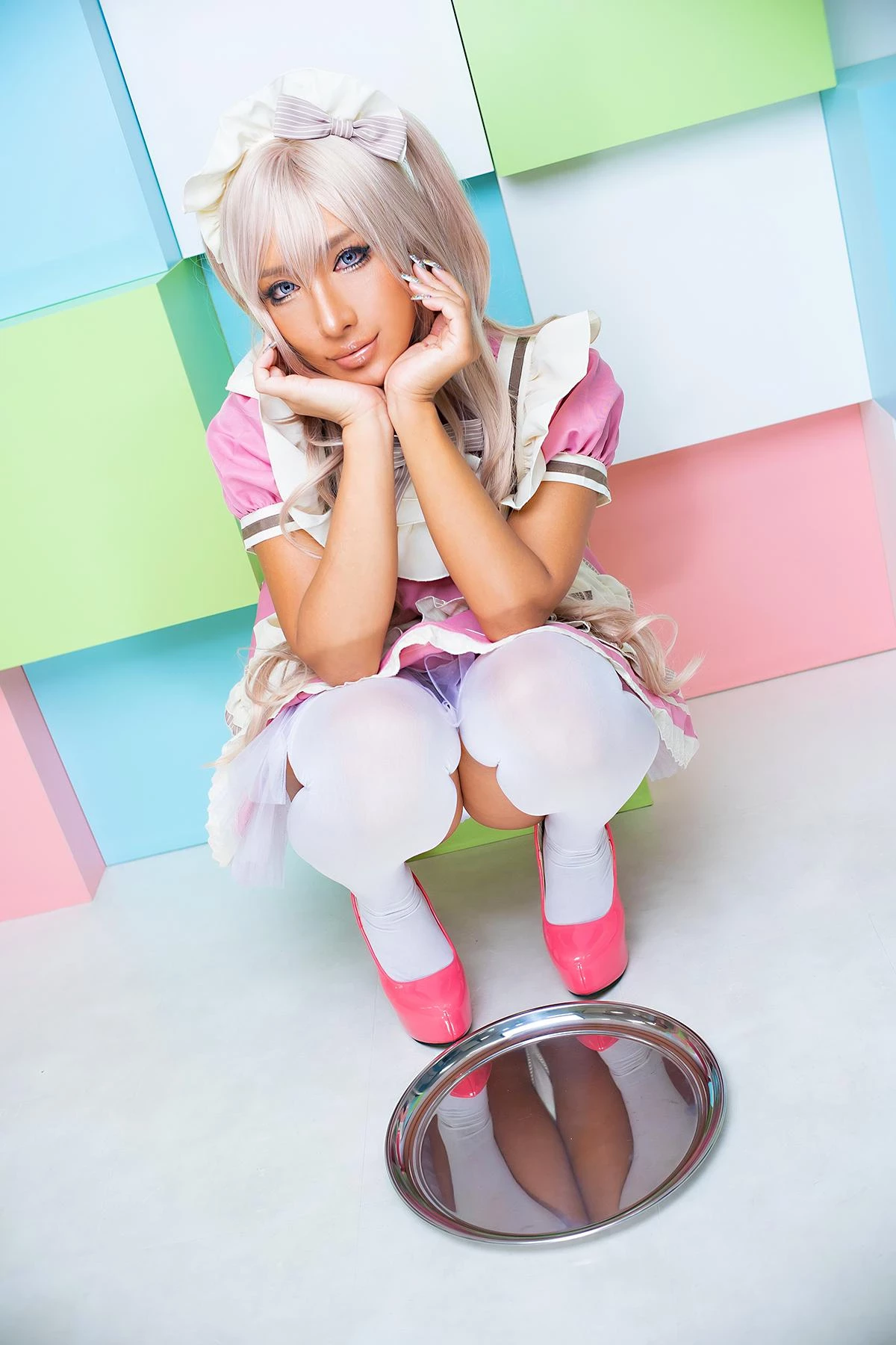 Cosplay nonsummerjack 黒ギャルメイドROM PINK CHOCOLATE