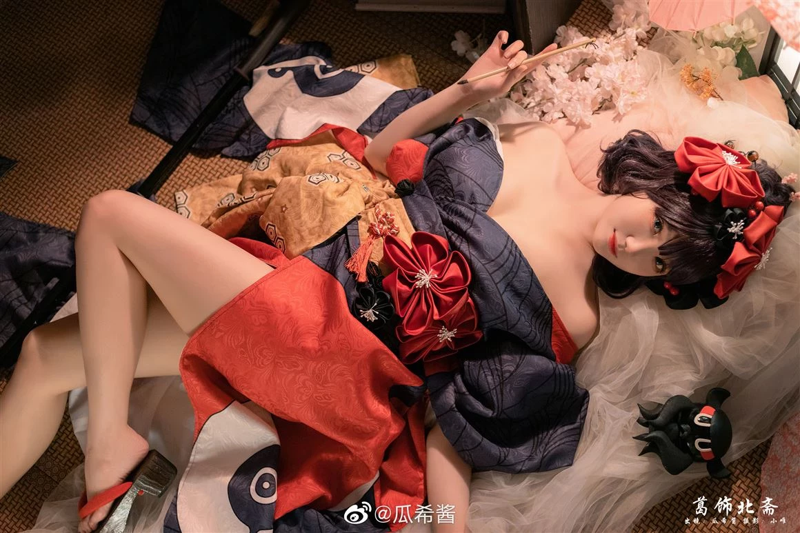 FGO葛飾北齋超美Cosplay美圖[CN：瓜希醬] [9P]