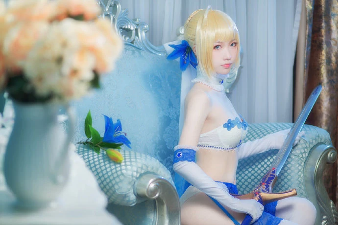 FGO阿爾托莉雅Saber內衣cos Lingerie ver. cn妖少you1 [9P]