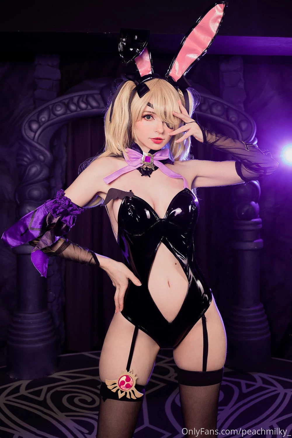 Peachmilky Fischl Playboy Bunny Genshin Impact