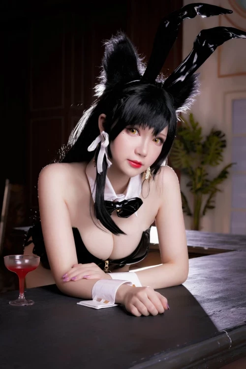 雪晴 Astra アズールレーン 愛宕[Azurlane Atago] Bunny Girl cosplay [30P]