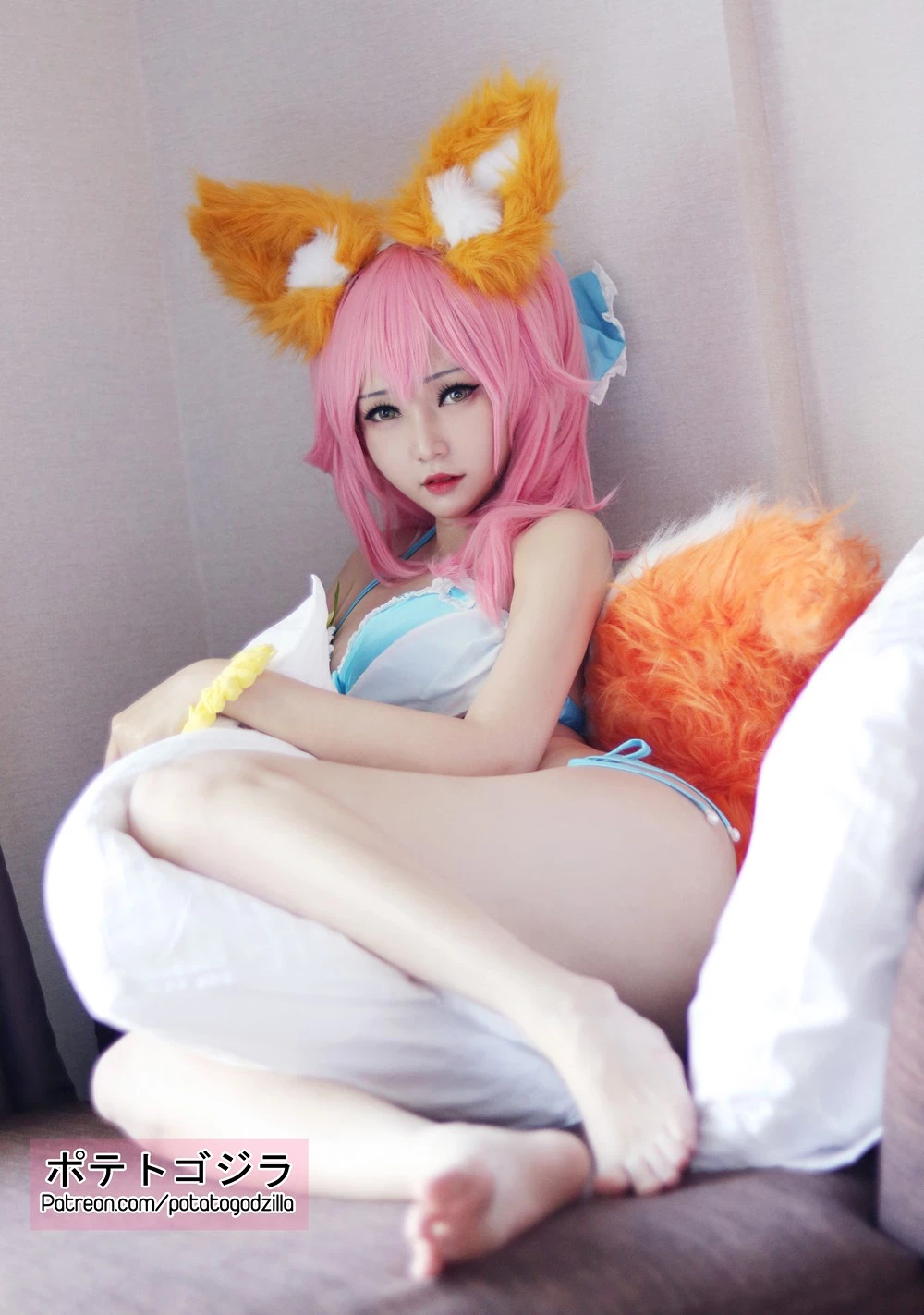 [Cosplay] Potato Godzilla - Tamamo Bikini [20 December 2021]