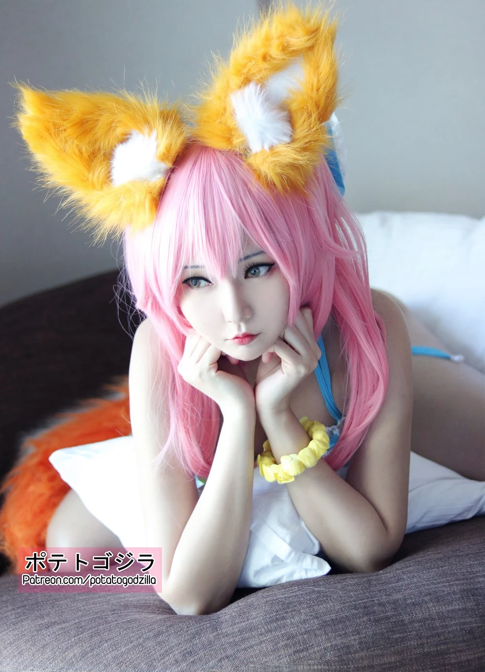 [Cosplay] Potato Godzilla - Tamamo Bikini [20 December 2021]