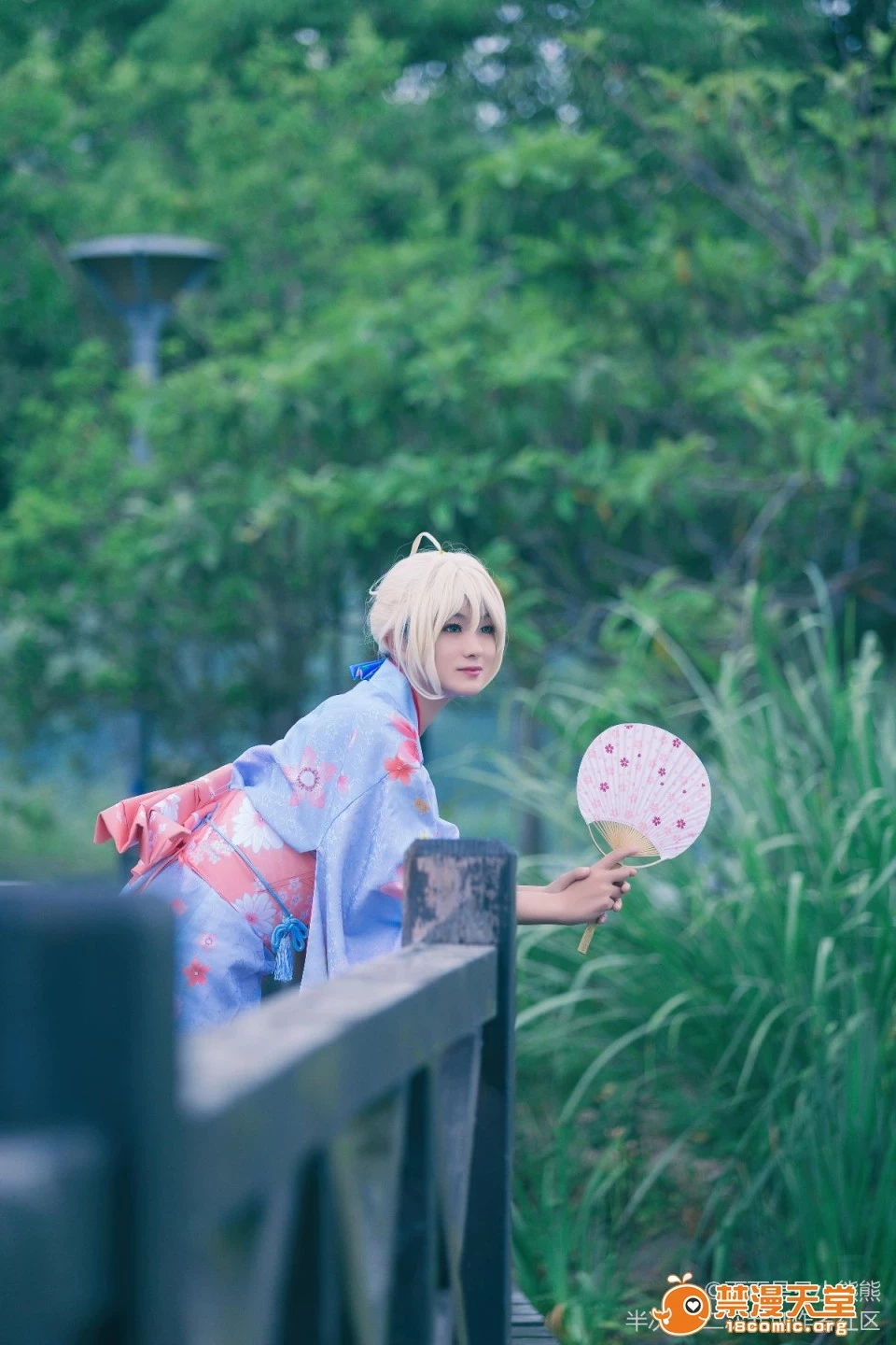 《Fate Stay Night》Saber晴著ver.~吾王和服新年掛畫 C O S P L A Y [67P]