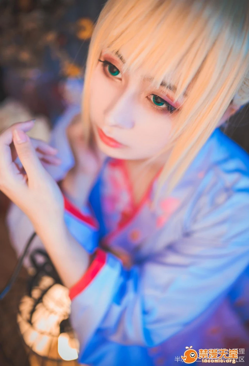 《Fate Stay Night》Saber晴著ver.~吾王和服新年掛畫 C O S P L A Y [67P]