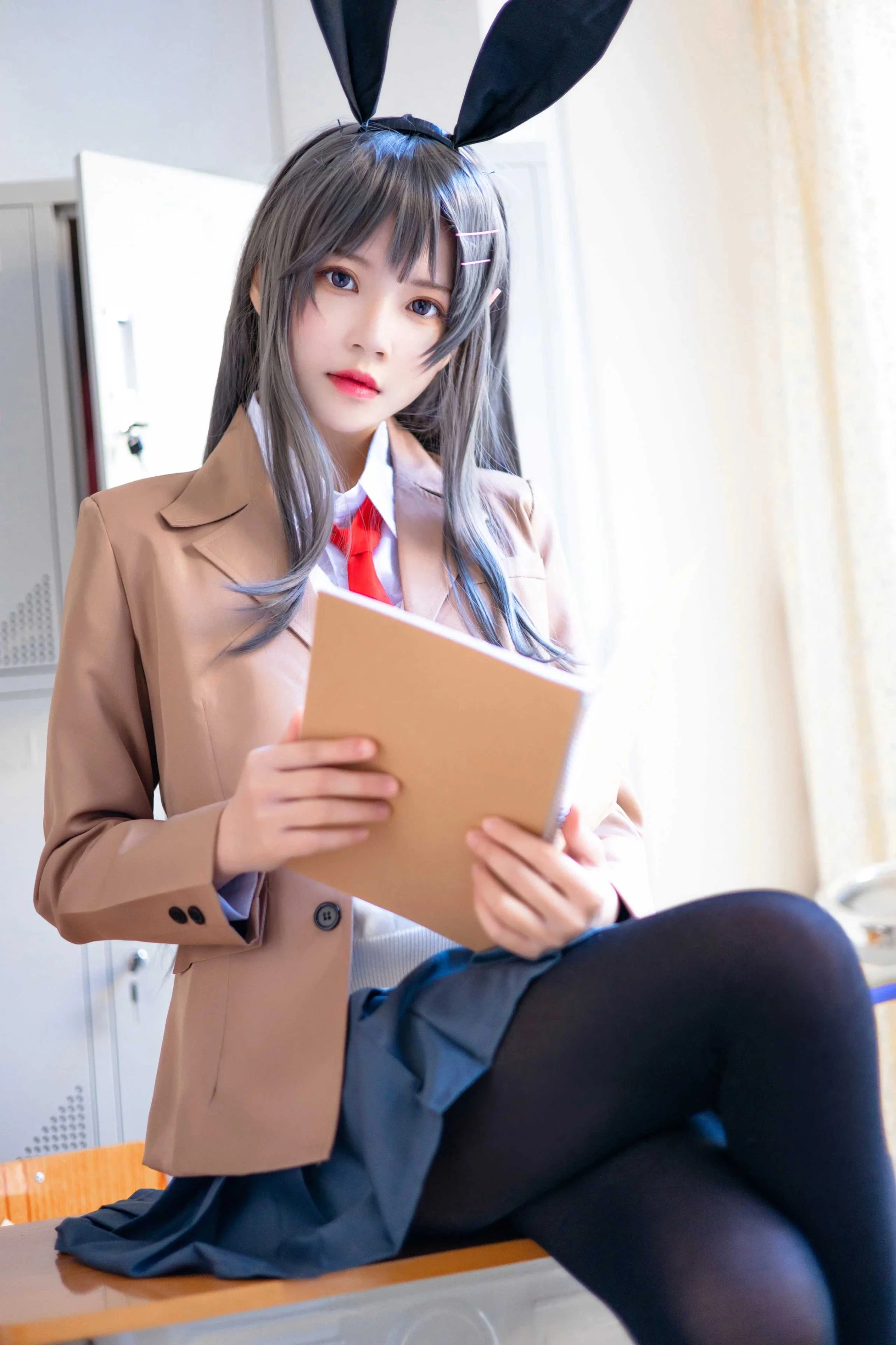 Hootle桜桃喵 - 麻衣學姐制服 [52P]