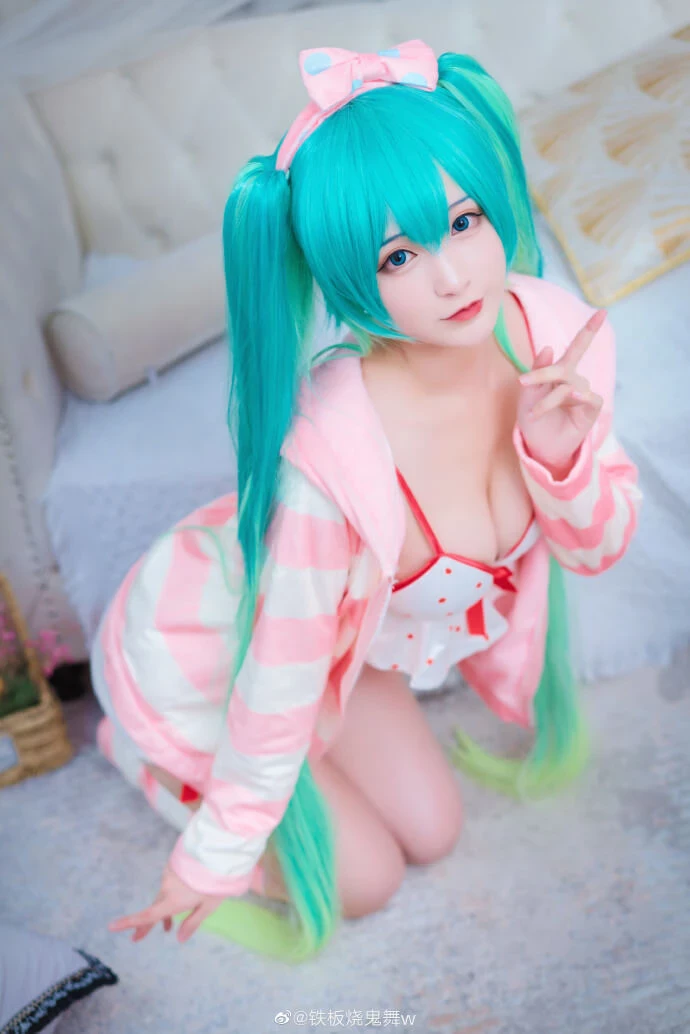 初音未來睡衣cos,超甜美可愛便服ver cn鐵板燒鬼舞w [9P]