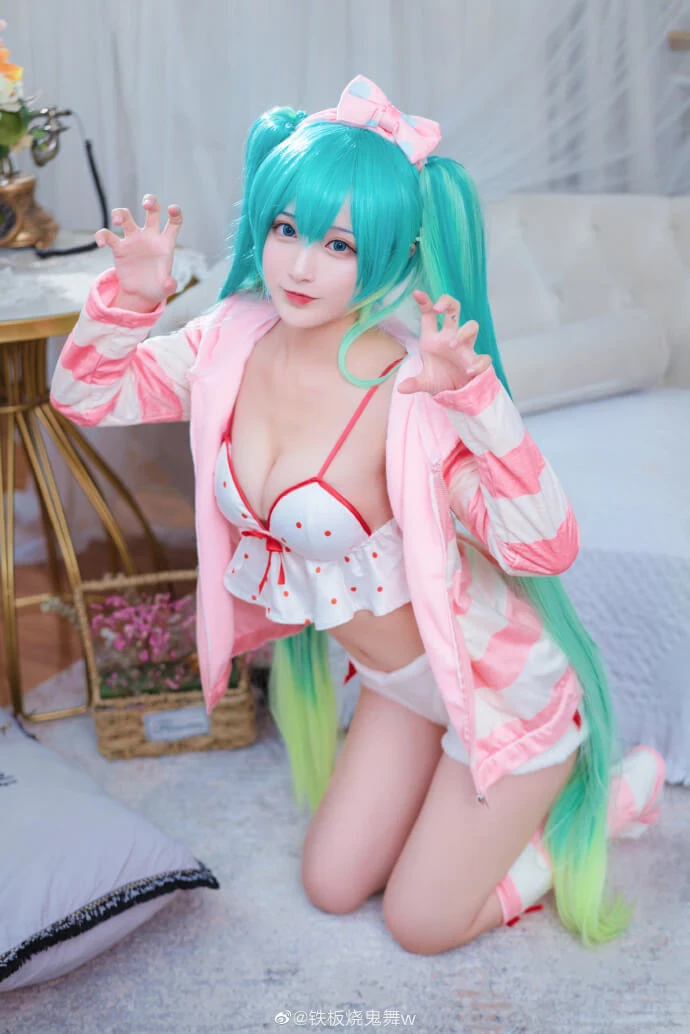 初音未來睡衣cos,超甜美可愛便服ver cn鐵板燒鬼舞w [9P]