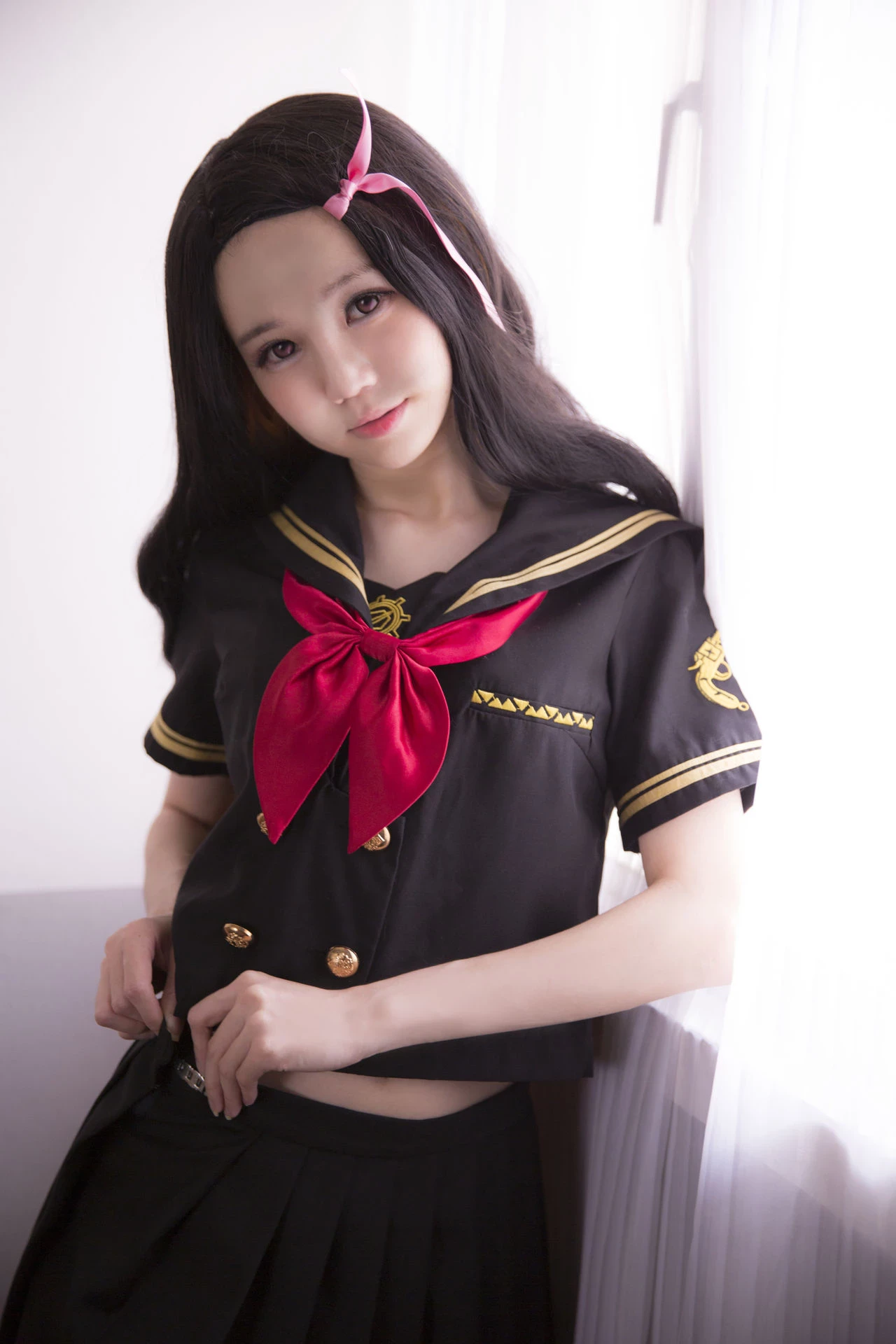 鬼滅之刃 竈門禰????豆子 學校制服 Sally Dorasnow – Nezuko School [19P]